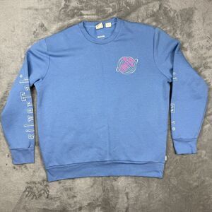 Levi’s Silver tab Sweatshirt Women Large Blue Cotton Crewneck Standard Fit Sport